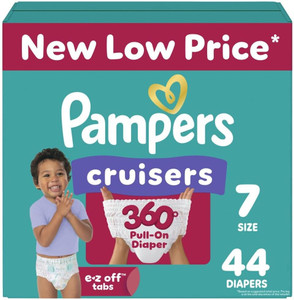 Pampers Cruisers 360  Size 7, 44 Count