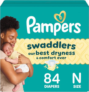 Pampers Swaddlers Size 0  84 Count,