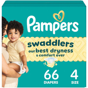 Pampers Swaddlers  Size 4, 66 Count