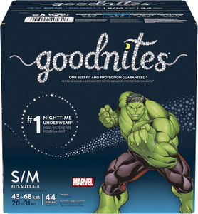 Goodnites for Boys S/m, 44 Count