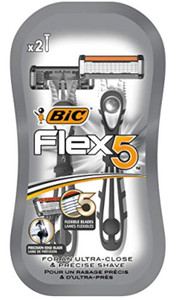 Bic Flex 5 Blades, 2 count