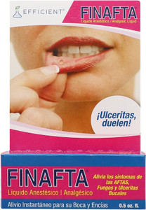 Oral anesthetic Treatment for Canker sores and Mouth and Gum irritations 1/2 oz