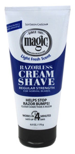 Magic Razorless Cream Shave Regular Strength 6Oz Magic Razorless Cream Shave Regular Strength 6Oz
