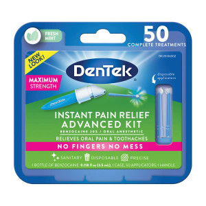 DenTek Instant Oral Pain Relief Strength Kit for Toothaches 50-Count