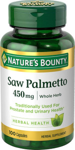 Nature's Bounty Saw Palmetto, 450 mg, 100 Capsules
