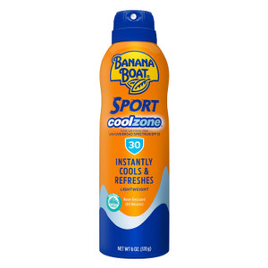 Banana Boat Sport Cool Zone SPF 30 Sunscreen Spray, 6oz