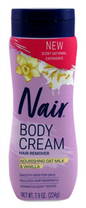 Nair Hair Remover Body Cream Nourish Oat Milk/Vanilla 7.9Oz Nair Hair Remover Body Cream Nourish Oat Milk/Vanilla 7.9Oz