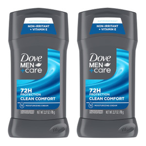 Dove Men Care Plus Care Clean Comfort Antiperspirant Stick Deodorant, 2.7 oz