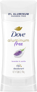 Dove Deodorant  Lavender and Vanilla Aluminum free 2.6 oz