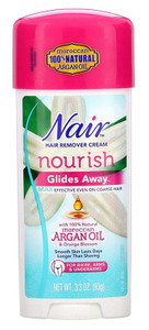 Nair Hair Remover Glides Away Nourish With Argan Oil 3.3Oz Nair Hair Remover Glides Away Nourish With Argan Oil 3.3Oz