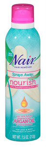 Nair Hair Remover Sprays Away Nourish Argan Oil 7.5Oz Nair Hair Remover Sprays Away Nourish Argan Oil 7.5Oz