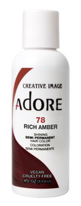 Adore Semi-Permanent Haircolor #078 Rich Amber 4Oz Adore Semi-Permanent Haircolor #078 Rich Amber 4Oz