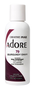 Adore Semi-Permanent Haircolor #079 Burgundy Envy 4Oz Adore Semi-Permanent Haircolor #079 Burgundy Envy 4Oz