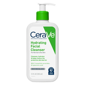 CeraVe Hydrating Facial Cleanser, 12 fl oz