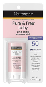 Neutrogena Pure & Free Baby Spf#50 Sunscreen Stick 0.47Oz Neutrogena Pure & Free Baby Spf#50 Sunscreen Stick 0.47Oz