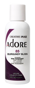 Adore Semi-Permanent Haircolor #085 Burgundy Bliss 4Oz Adore Semi-Permanent Haircolor #085 Burgundy Bliss 4Oz