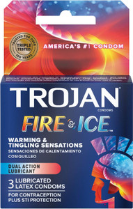Trojan Fire & Ice Condoms 3 count