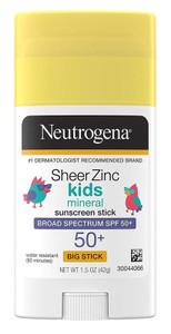 Neutrogena Sheer Zinc Kids Spf#50+ Stick 1.5Oz Neutrogena Sheer Zinc Kids Spf#50+ Stick 1.5Oz