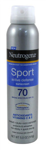 Neutrogena Sport Spf#70 Active Defense Spray 5Oz Neutrogena Sport Spf#70 Active Defense Spray 5Oz