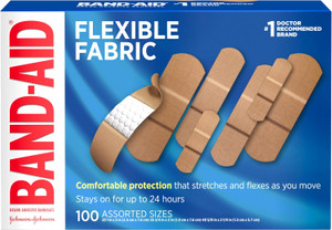 Band-Aid Flexible Assorted Sizes, 100 ct