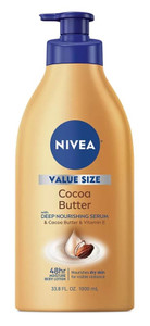 Nivea Lotion Cocoa Butter 33.8Oz Pump Nourishes Dry Skin Nivea Lotion Cocoa Butter 33.8Oz Pump Nourishes Dry Skin
