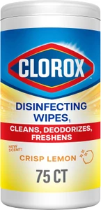 Clorox  Wipes, Bleach Free, Crisp Lemon, 75count