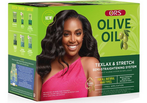 ORS OLIVE OIL TEXLAX & STRETCH SEMI STRAIGHTENING SYSTEM KIT