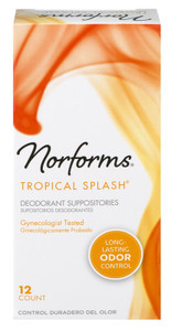 Norforms Suppositories Tropical Splash 12 Count Norforms Suppositories Tropical Splash 12 Count