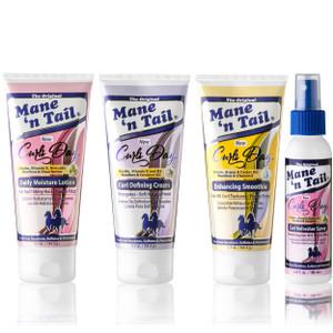 Curls Day Set with Daily Moisture, Curl Defining, Enhancing Smoothie & Refresher Spray 4 ct