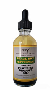 IPPY Black Rice Peppermint Extreme Powerful Dropper Oil, 2 OZ