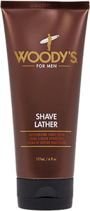 Woody's Woodys Shave Lather Cream Cream Men, 6 oz