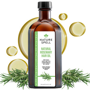 Nature Spell Rosemary Oil for Hair Growth, Pre-Diluted Scalp Oil, 5.7 OZ