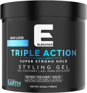 Elegance Triple Action Hair Gel, 33.8 OZ