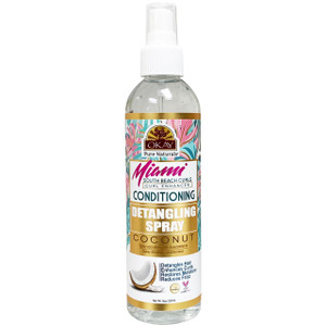 OKAY Miami South Beach Curls Curl Enhancer Conditioning Detangling Spray, 8 oz