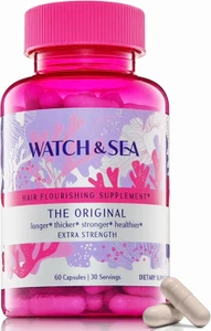 Watch & Sea The Original Hair Flourishing Supplements - Extra Strength, 60ct