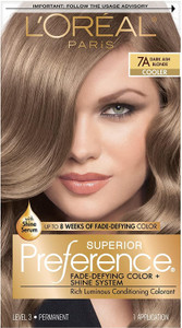 Loreal Paris Hair Color, 7A Dark Ash Blonde