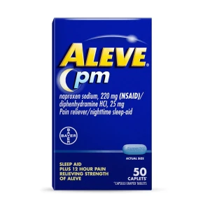 Aleve PM Naproxen Sodium Caplets, 50count