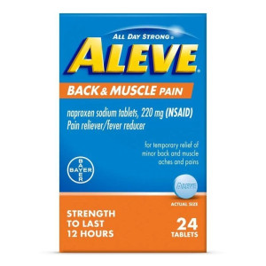 Aleve Back And Muscle Pain Reliever, 24count