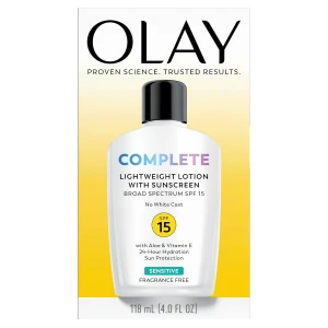 Olay Complete Moisturizer Sensitive Spf#15 4Oz
