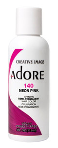 Adore Semi-Permanent Haircolor #140 Neon Pink 4Oz Adore Semi-Permanent Haircolor #140 Neon Pink 4Oz