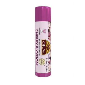 OKAY-CHERRY BLOSSOM ORGANIC FLAVORED LIP BALM, 0.15 oz