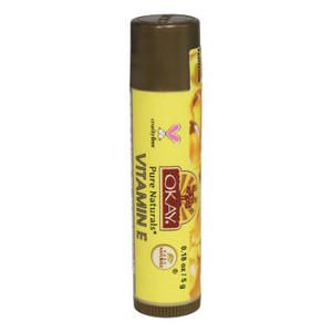 Okay Organic Flavor Lip Balm, Vitamin E, 0.15 Oz