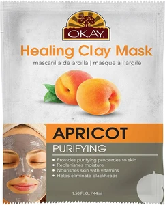 Okay Healing Clay Mask Apricot, 1.50 OZ