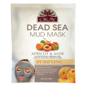 OKAY Pure Naturals Dead Sea Mud Mask With Apricot & Aloe, 0.5 oz