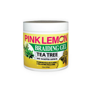PINK LEMON Braiding Gel Tea Tree, 10 OZ