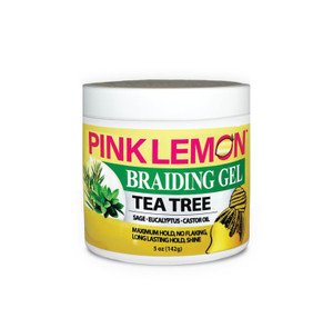 PINK LEMON Braiding Gel Tea Tree, 5 OZ