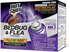 Hot Shot BedBug And Flea Fogger 2oz, 3count