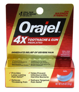 Orajel 4X Toothache & Gum Maximum Strength 0.25Oz Orajel 4X Toothache & Gum Maximum Strength 0.25Oz