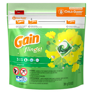 Gain Flings Laundry Detergent Soap, 16count