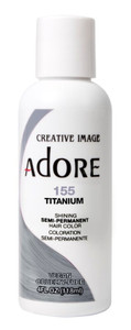 Adore Semi-Permanent Haircolor #155 Titanium 4Oz Adore Semi-Permanent Haircolor #155 Titanium 4Oz